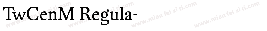 TwCenM Regula字体转换